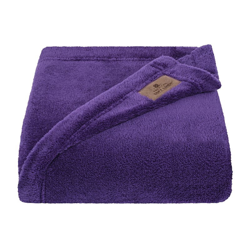 American Soft Linen Bedding Fleece Blanket