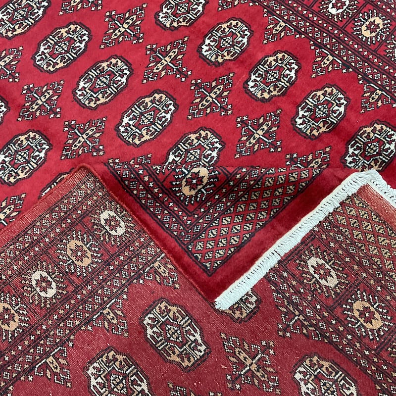 HERAT ORIENTAL Hand-knotted Prince Bokhara Wool Rug - 5'2 x 8'3