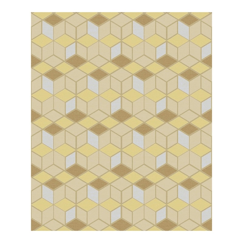 Advantage Joanne Mustard Blox Wallpaper - 21 x 396 x 0.025