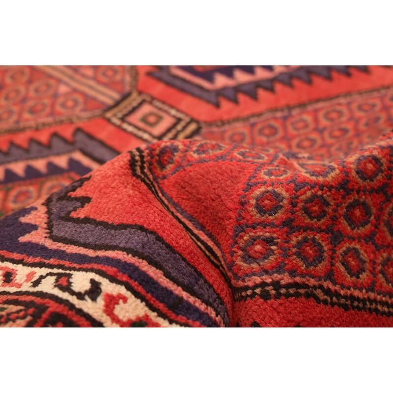 ECARPETGALLERY Hand-knotted Andelz Red Wool Rug - 3'5 x 6'8