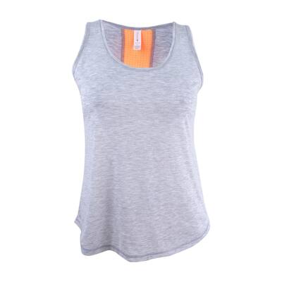 Ideology Women's Printed Performance Tank Top (L, Grey Whisper)