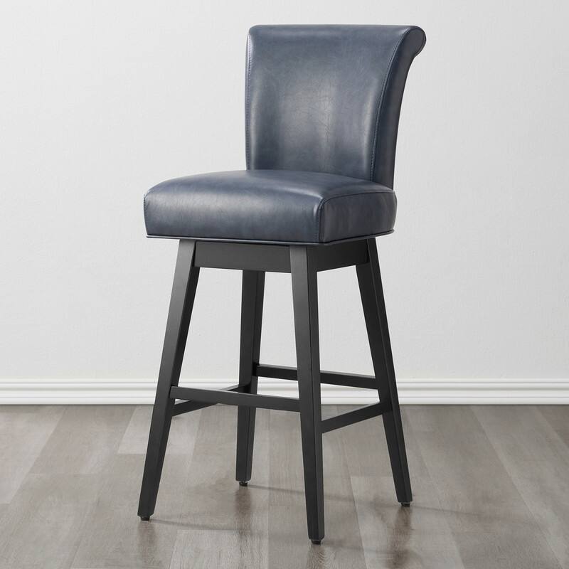 Spruce & Spring Noah Upholstered 26-inch Counter Height Swivel Barstool Set