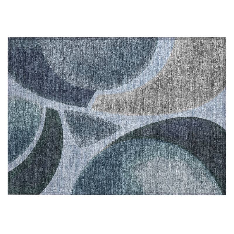 Machine Washable Indoor/ Outdoor Modern Hays Chantille Rug