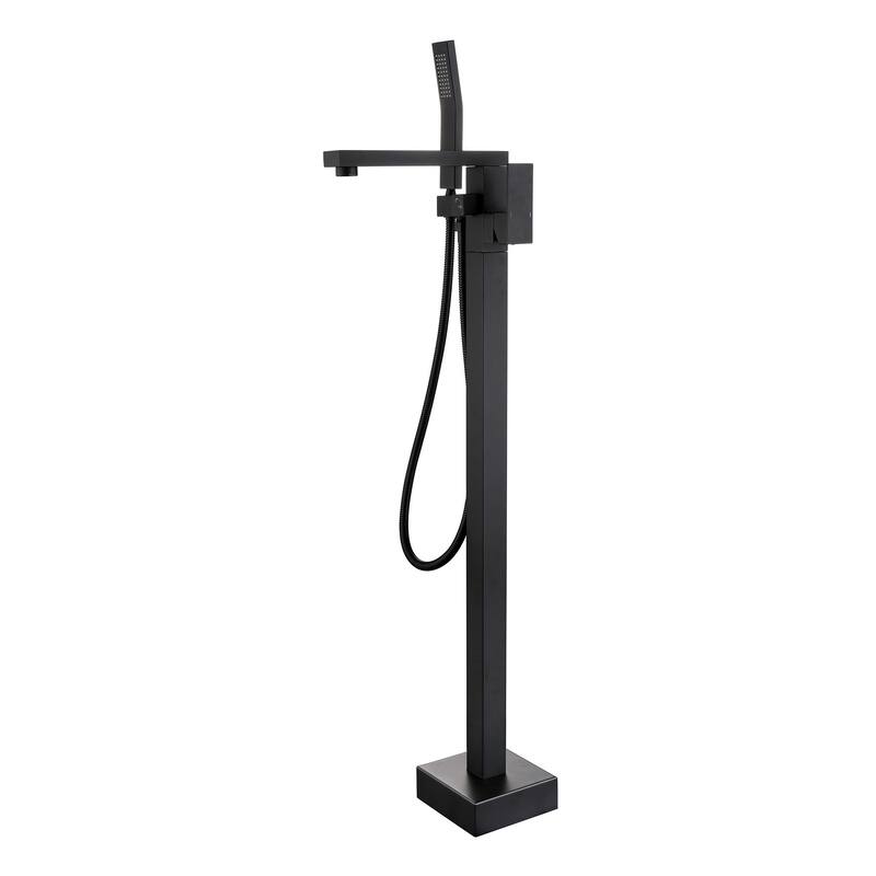 Freestanding Tub Shower Claw Foot Faucet with Handheld Spout - 10"37"