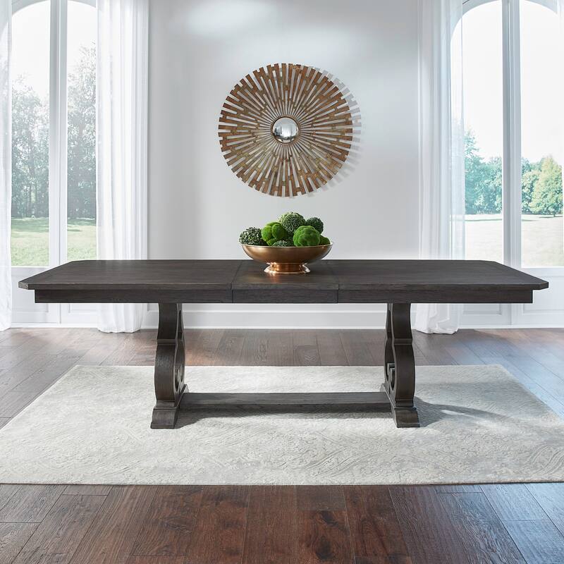Liberty Furniture Grant Park Dining Set with Expandable Trestle Table and Chairs- 5 or 7 Piece