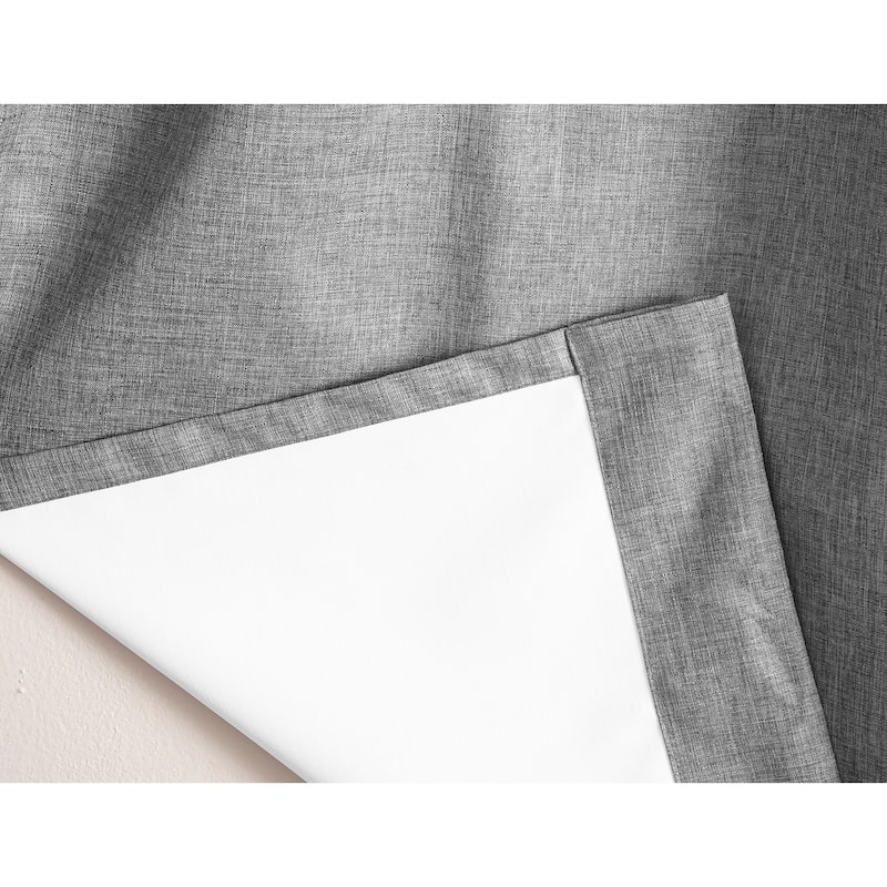 Miller Curtains WAKEFIELD Hidden Back Tab Blackout Panel