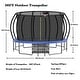preview thumbnail 13 of 11, 16 ft. Blue Round Outdoor Trampoline with Basketball Hoop and Enclosure Net