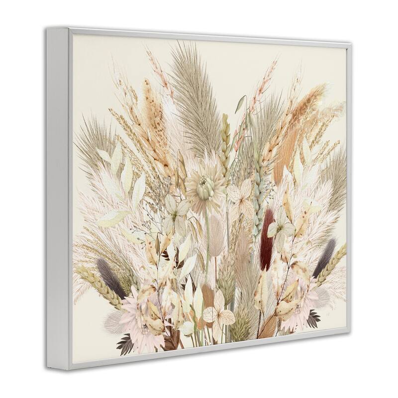 Stupell Natural Wheat & Country Herbs Framed Giclee Art Design By Val Rhodes