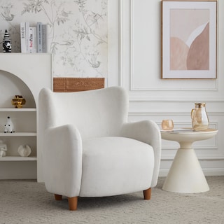 Bacho Fabric Wingback Accent Chair by GDFStudio