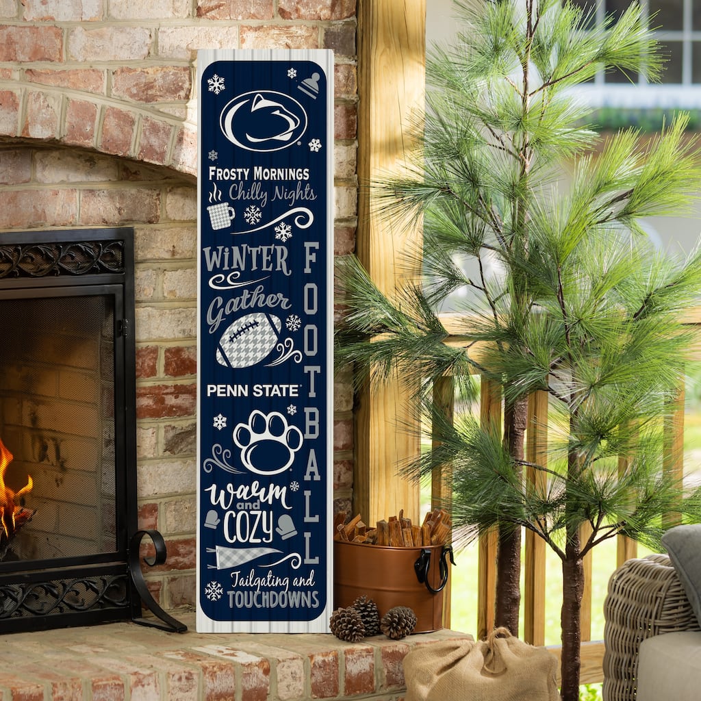 47" Double Sided Seasonal Porch Leaner, Penn State - 47" x 11.25"