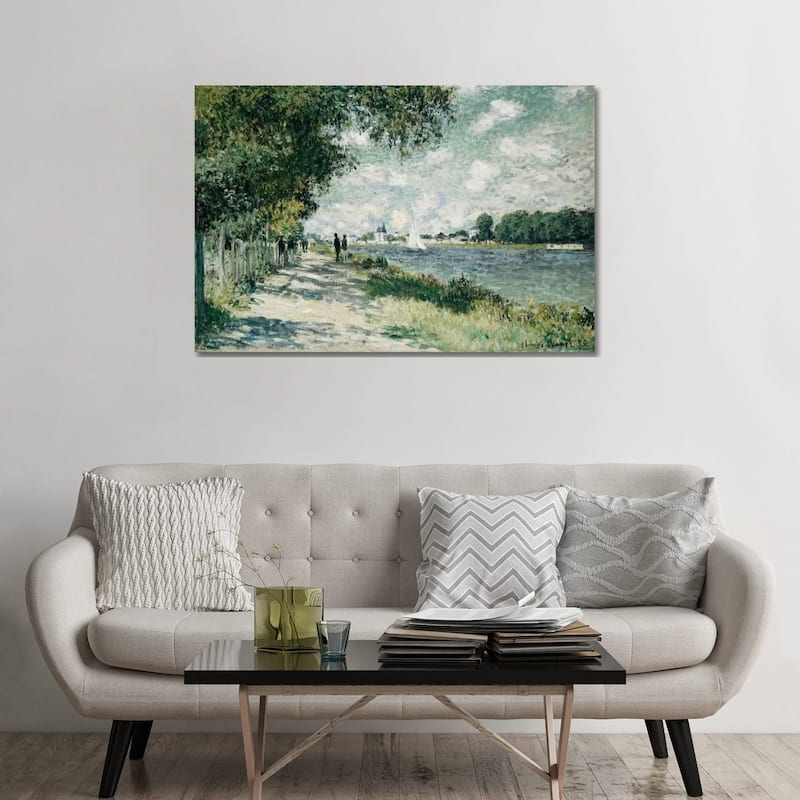 iCanvas "The Seine at Argenteuil, 1875 " by Claude Monet Canvas Print - 32x48x1.5