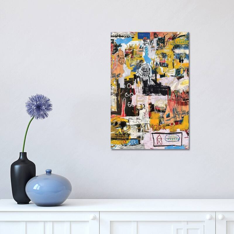 iCanvas 'Basquiat World' by PinkPankPunk Canvas Print - 18x12x1.5