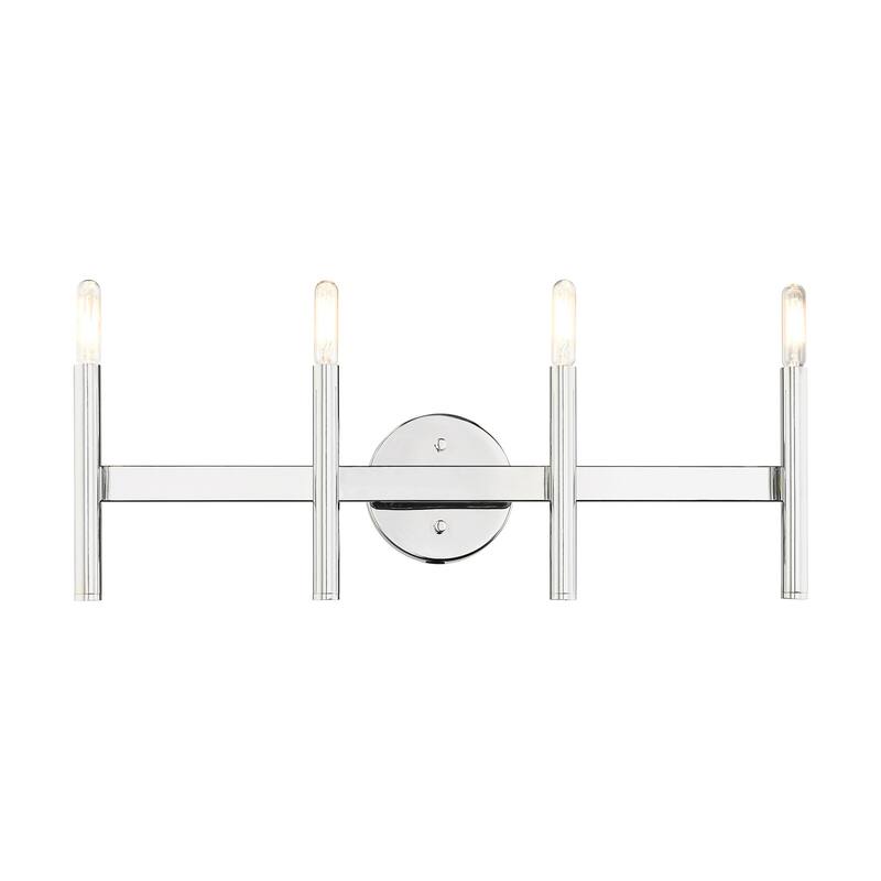 Livex Lighting Copenhagen 4 Light 24" Wide Bathroom Vanity Light - Polished Chrome