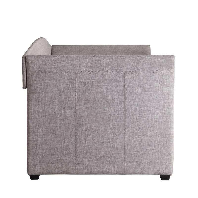 Deco Linen Rolled Arm Daybed and Trundle by iNSPIRE Q Bold