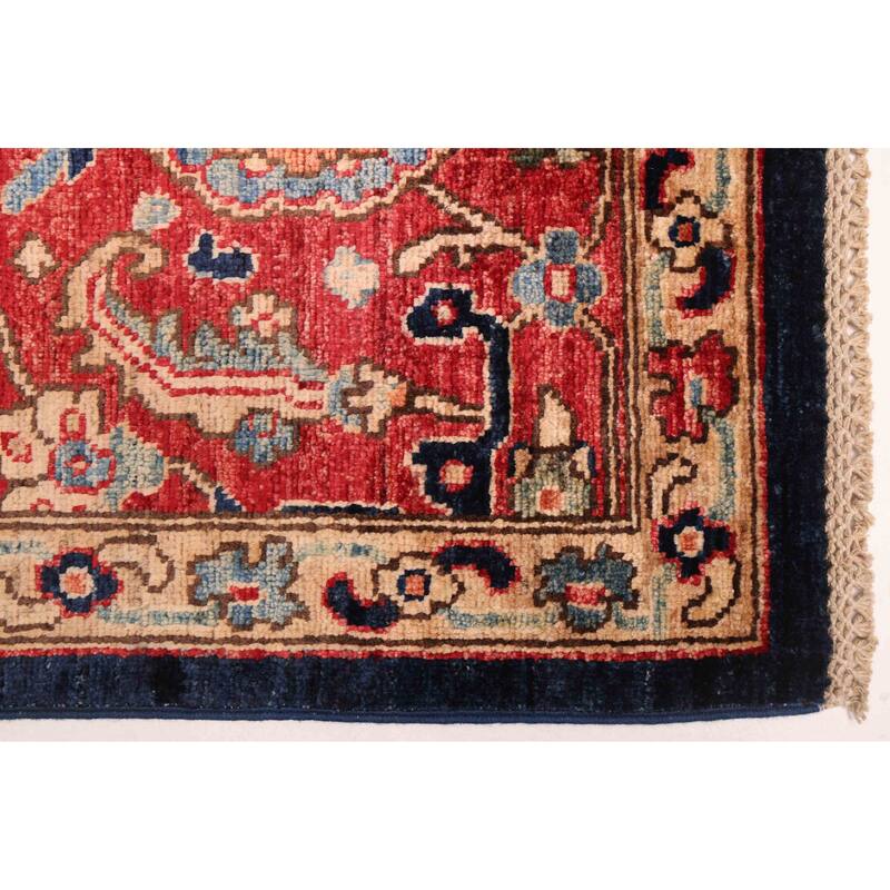 ECARPETGALLERY Hand-knotted Aryana Dark Navy Wool Rug - 8'10 x 11'10