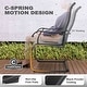 preview thumbnail 22 of 21, Nuu Garden 5-Piece Patio Outdoor Textilene and Metal Dining Set with Umbrella Hole