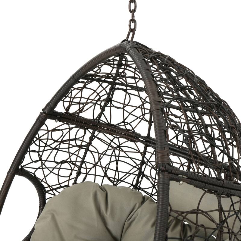 Kyle Wicker Hanging Chair (Stand Not Included) by Christopher Knight Home - 400 lb limit
