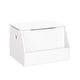 preview thumbnail 2 of 8, RiverRidge Kids Toy Box Playroom Storage Chest with Front Bookrack - White