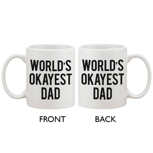 world's okayest dad mug