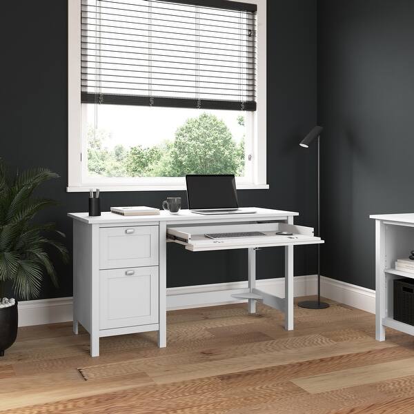 Broadview 54W Computer Desk with Drawers by Bush Furniture On Sale
