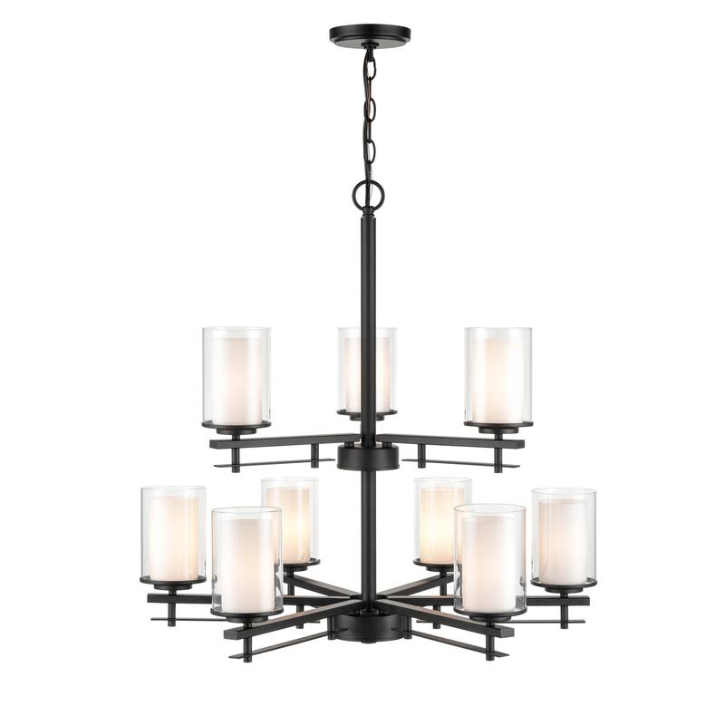 Millennium Lighting Huderson 9 Light Metal Chandelier Ceiling Fixture