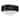 Dash 4 Light 18in Chrome Flush Mount with Black Shade