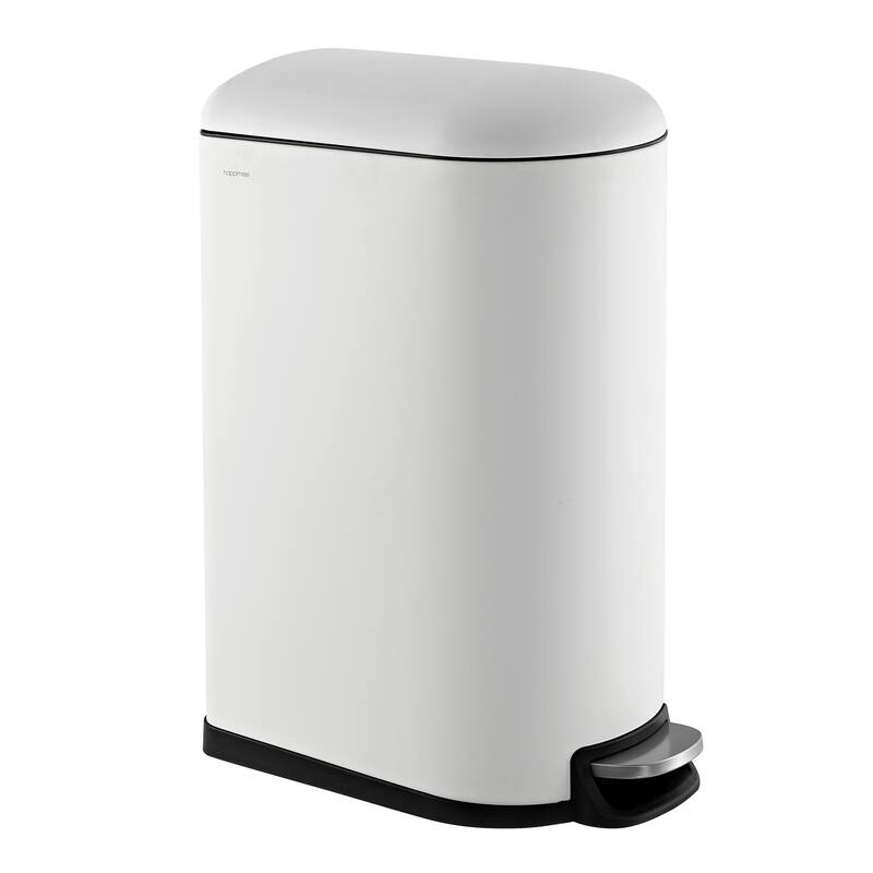 happimess Roland Mini Step-Open Trash Can - White