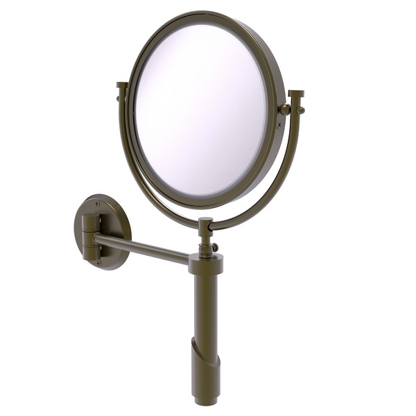 Allied Brass Tribecca Collection Wall Mounted Make-Up Mirror 8-in Diameter with 5X Magnification