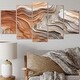 preview thumbnail 1 of 5, Designart "Abstract Marble With Copy Space IV" Fractals Multipanel Wall Art Print set 60 In. Wide X 32 In. High - 5 Panels Diamond Shape