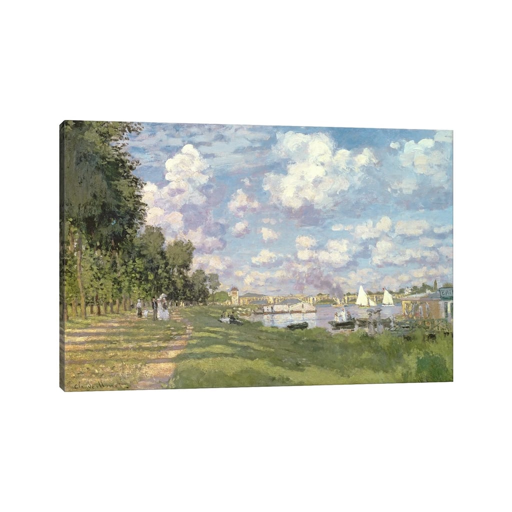 iCanvas "The Marina at Argenteuil, 1872 " by Claude Monet Canvas Print