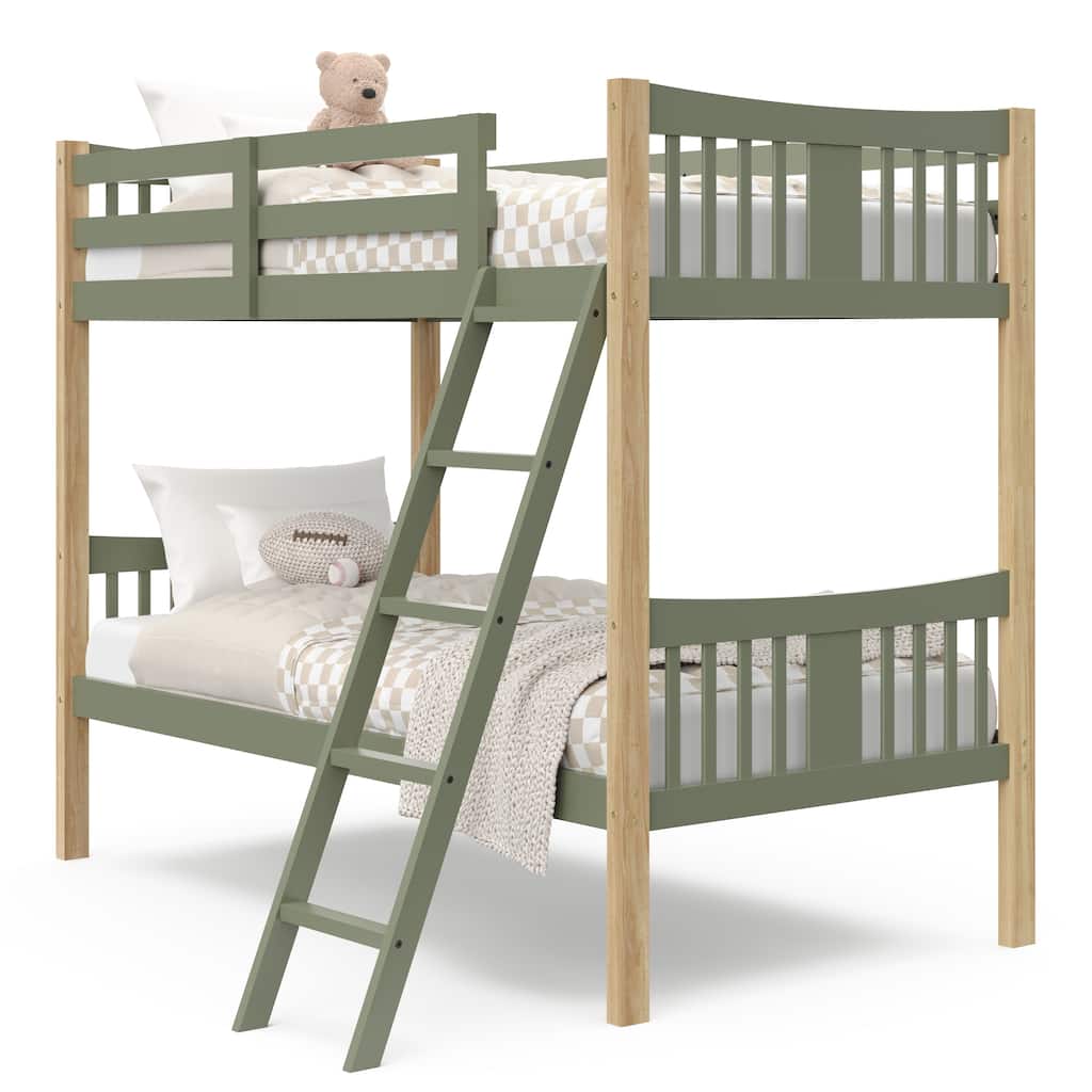 Storkcraft Caribou Twin-over-Twin Hardwood Bunk Bed