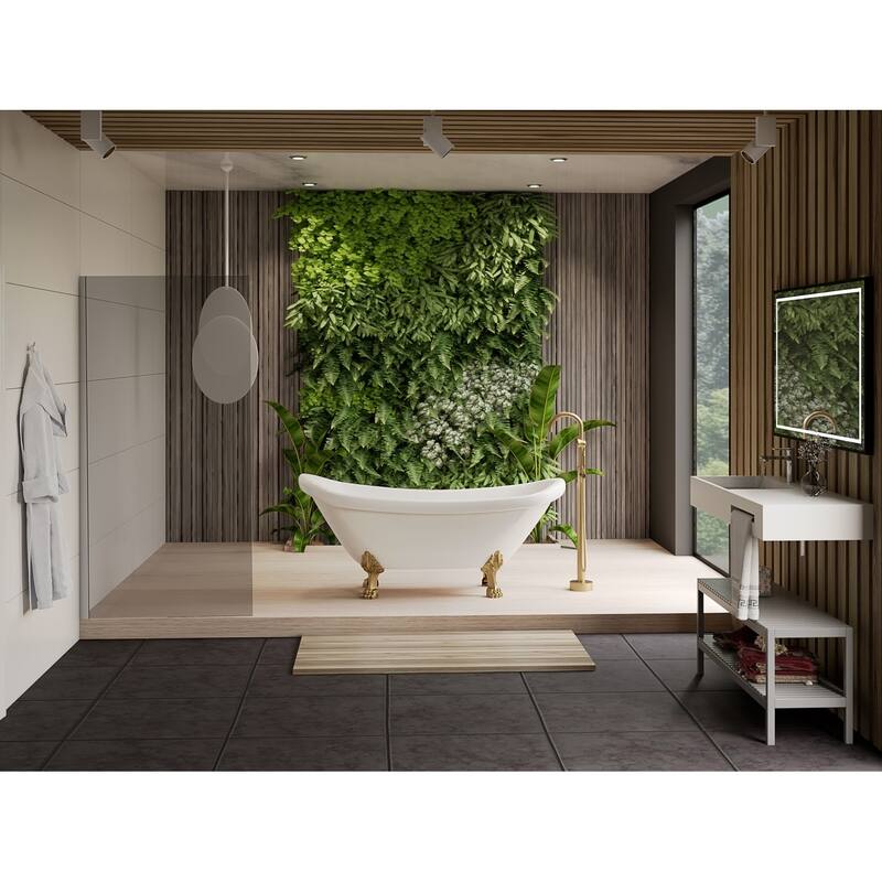 Neptune Single Handle Floor Mounted Gooseneck Freestanding Tub Filler