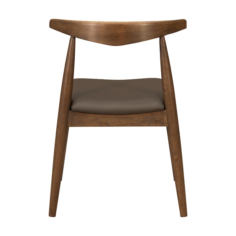 Christopher Knight Home - Walden Vintage Solid Wood Upholstered Dining Chair Set of 2 with Ergonomic Backrest