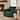37.3'' Sherpa Fleece 360° Single Swivel Accent Chair with 3-Color LED Lights
