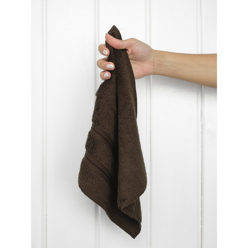 American Soft Linen Premium 100% Cotton 4-Piece Washcloth Set