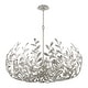 preview thumbnail 2 of 5, Broche 12 Light Antique Silver Chandelier