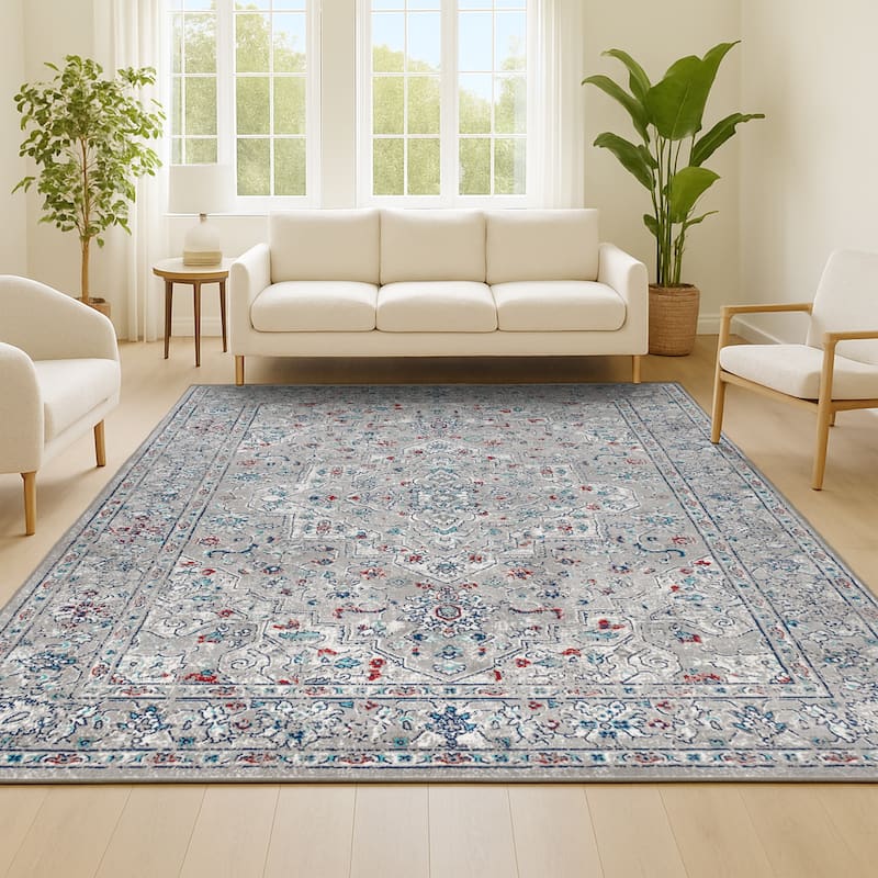 JONATHAN Y Traditional Persian Vintage Medallion Area Rug