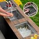 preview thumbnail 10 of 8, 20" Dual-Mount Stainless Steel Insulated Ice Chest Workstation Sink with Dura-Tek Handmade