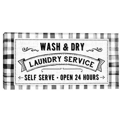 Wash & Dry Service Canvas Art Print