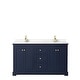 preview thumbnail 34 of 58, Avery 60 Inch Double Vanity, Cultured Marble Top