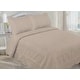 preview thumbnail 15 of 14, Embroidered Oversized Scalloped Edge Quilt Set Taupe - Full