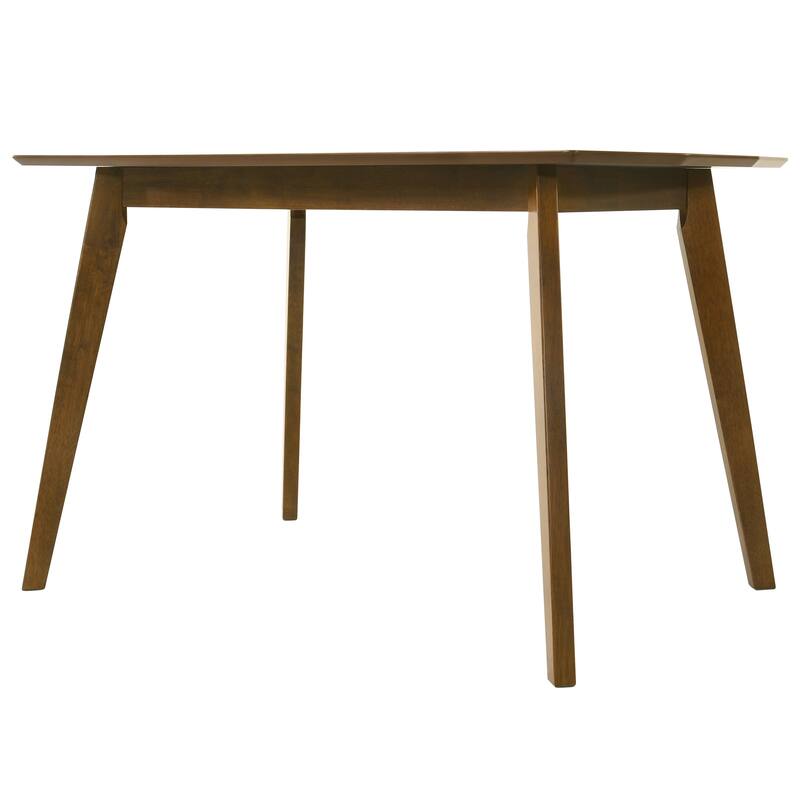 Amaris Modern Walnut Wood 47 in. Flared Base Dining Table - Seats 4