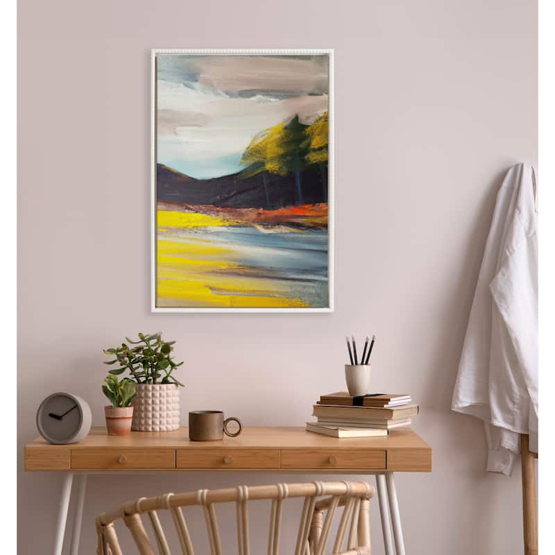 Kate and Laurel Sylvie Beaded Blank Framed Canvas
