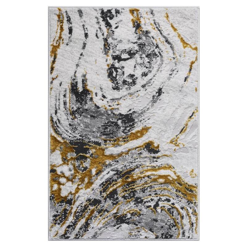 Luxe Weavers Marble Swirl Area Rug, Stain-Resistant Carpet