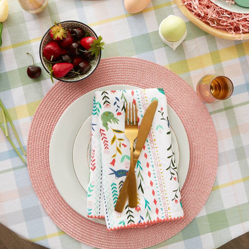 Sweet Spring Plaid Tablecloth 60x84