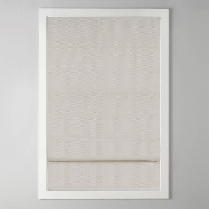 Basketweave Darkening Cordless Roman Window Shade