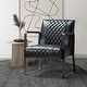 preview thumbnail 18 of 31, Lagash Lesuire PU Chair with Tufted Back BLACK
