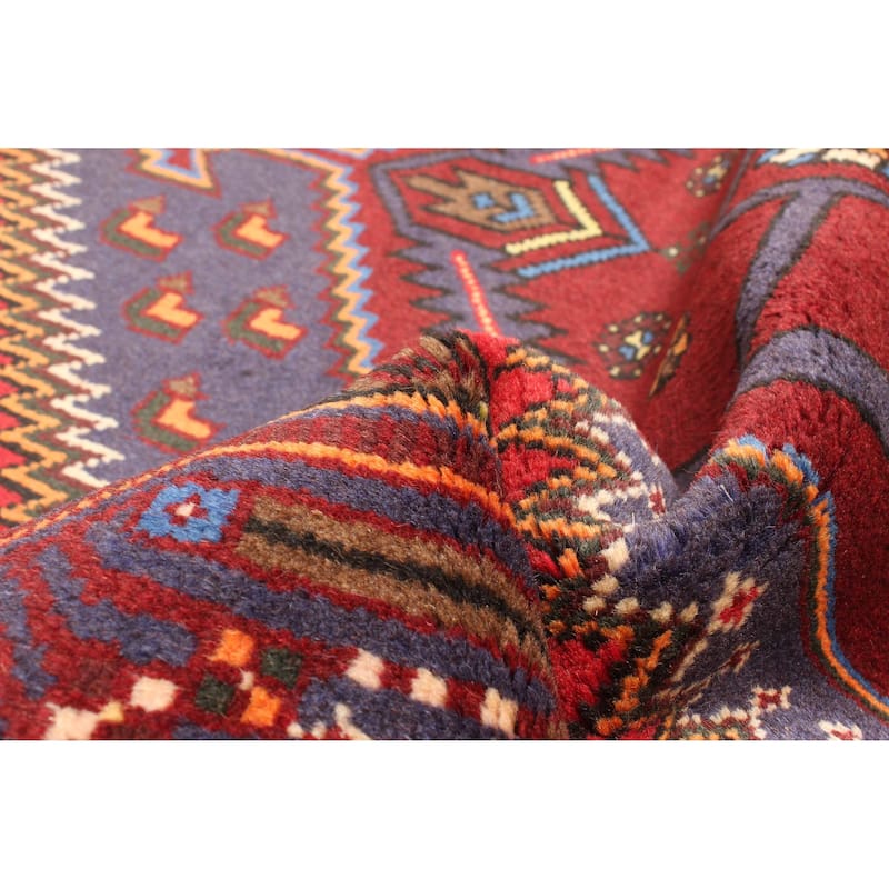 ECARPETGALLERY Hand-knotted Andelz Red Wool Rug - 4'1 x 6'3