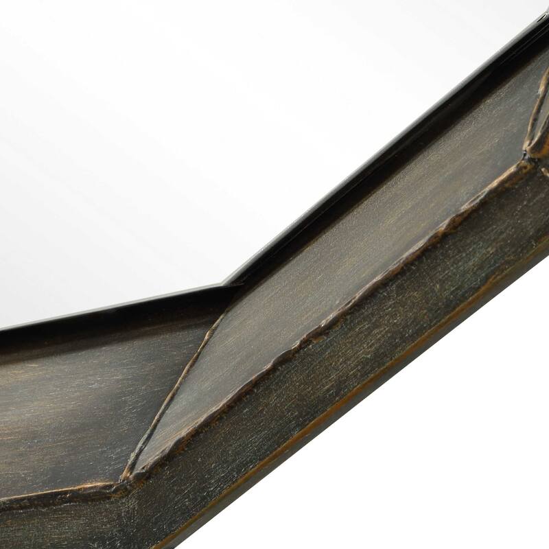 Uttermost Neve Bronze Round Mirror - 34.25" W x 34.25" H x 3.00" D