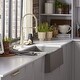 preview thumbnail 16 of 33, Blanco Rivana Semi-Pro Pull-Down Dual-Spray Kitchen Faucet 1.5 GPM - 8.88-in x 4.56-in x 19.88-in